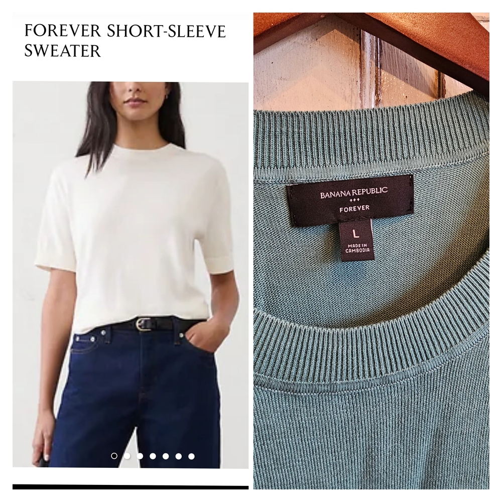 NWOT Banana Republic Men's Short-Sleeve Sweater